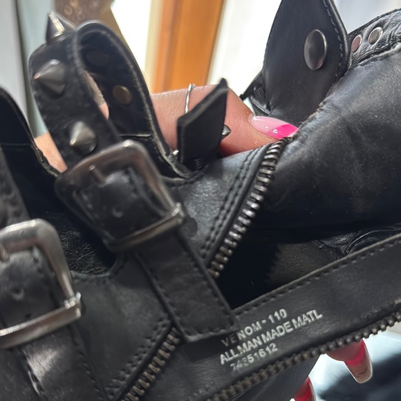 Dolls Kill Black Platform Combat Boots - Picture 6 of 6